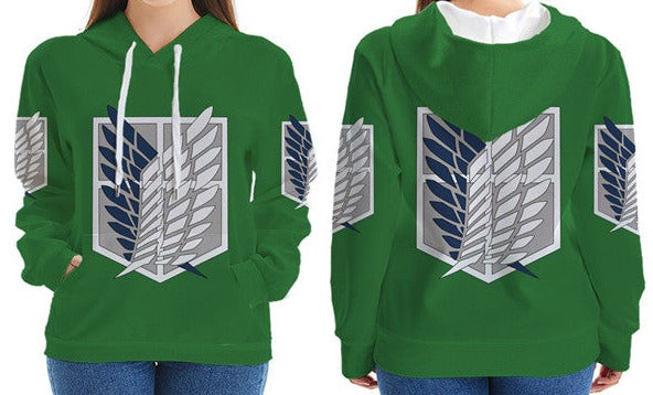 Attack on Titan - Wings Of Freedom Hoodie Green