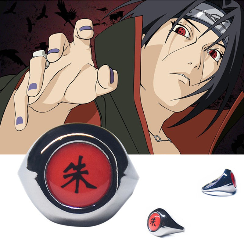 1pc Naruto Uchiha Itachi Ring Akatsuki Member Zhu Ring Cosplay Collectibles  Gift | Shopee Malaysia