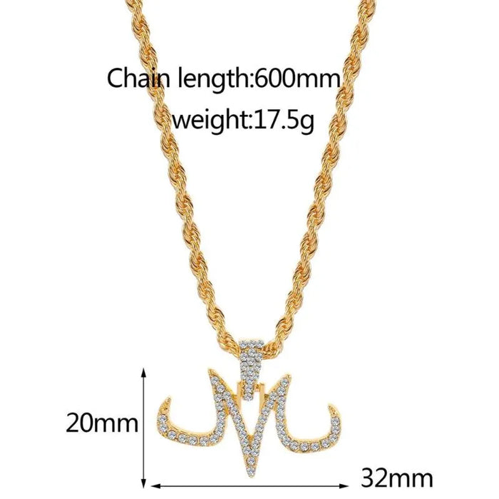 Majin Symbol Necklace Gold