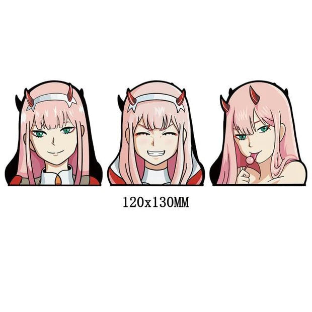 Darling in the franxx Zero Two 3D Lenticular Sticker